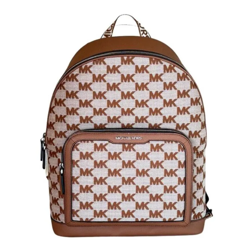 Michael Kors Cooper Large Commuter Backpack MK Beige Brown