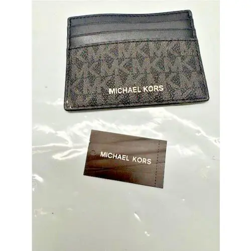 Michael Kors Tall Card Case-black