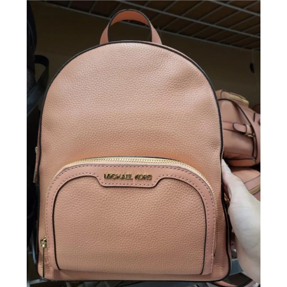Michael Kors Jaycee Medium Zip Pocket Backpack - Sherbert