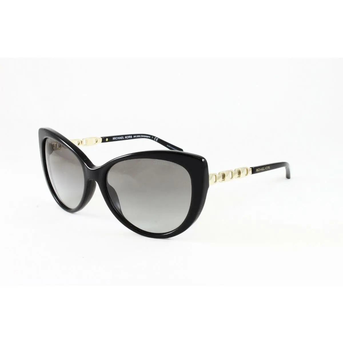 Michael Kors Women`s Cat-eye Sunglasses Galapagos 300511 Black Gold 56mm