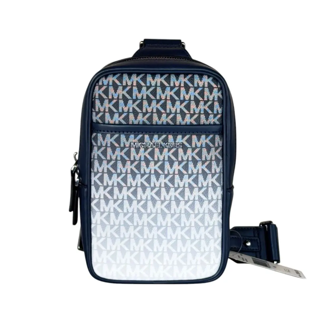 Michael Kors Unisex Cooper Medium Ombre Sling Pack Crossbody Bag MK Navy