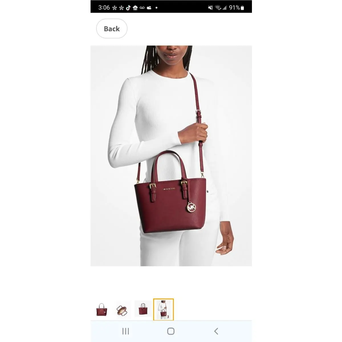 Jet Set Travel Extra-small Saffiano Leather Top-zip Tote Bag by Michael Kors