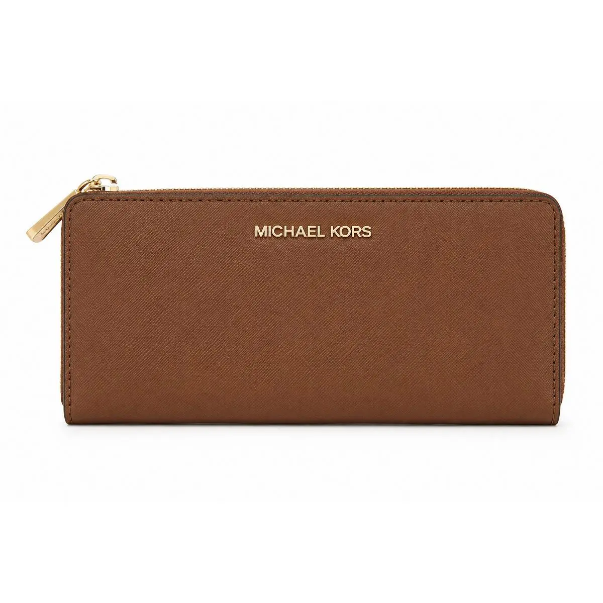 Michael Kors Jet Set Travel Zip Wallet Luggage Brown 35T6GTVE3L