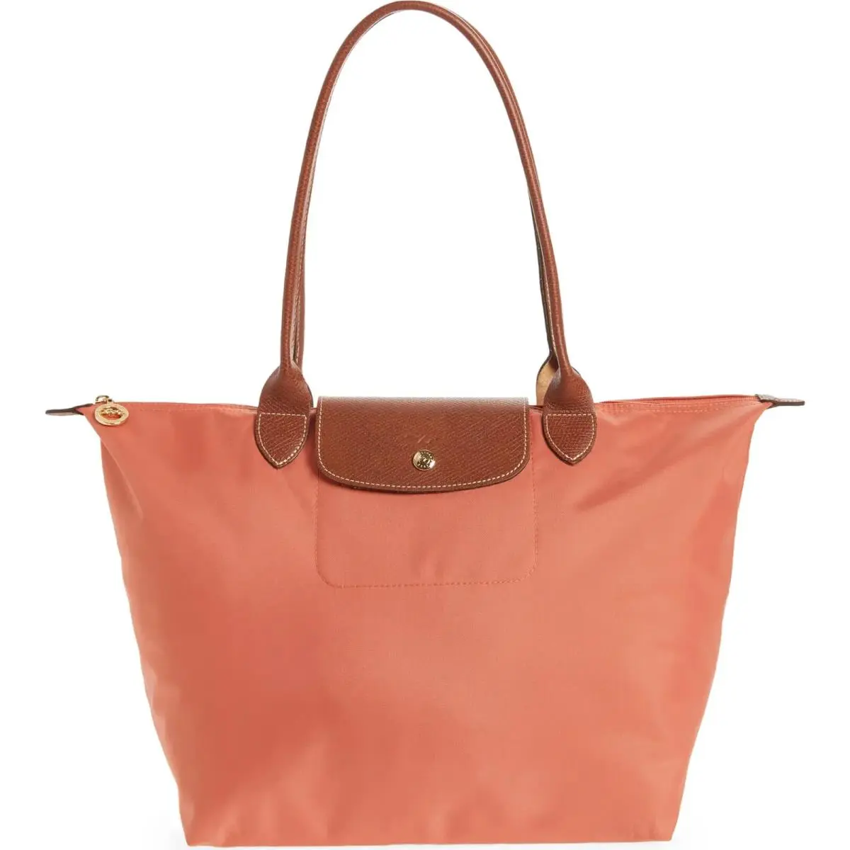 Le Pliage Large Nylon Shoulder Tote 1899089 Multi Colors Blush by Longchamp