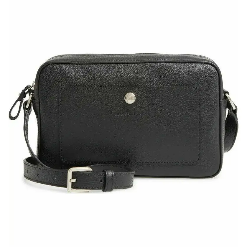 Longchamp Le Foulonne Leather Camera Bag Crossbody Black Navy Brown Beige