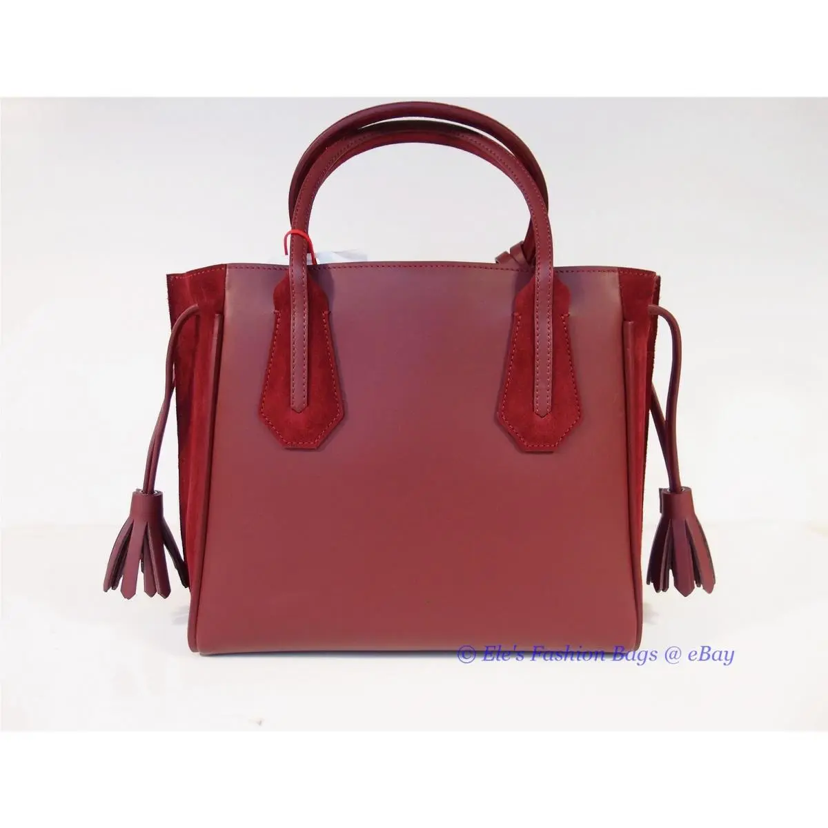 Longchamp  bag   - Leather: Bordeaux, Handle/Strap: Red, Hardware: Gray 16