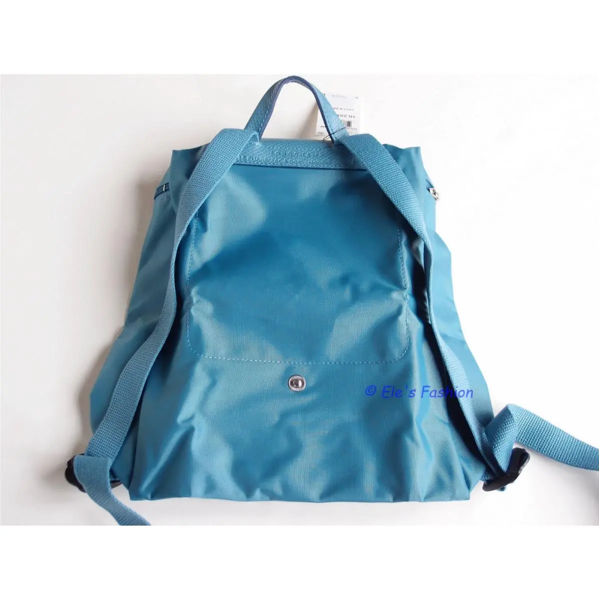 Longchamp  bag  - Longchamp Le Pliage Club Backpack - Cobalt blue, Hardware: Silver, Exterior: Multicolor