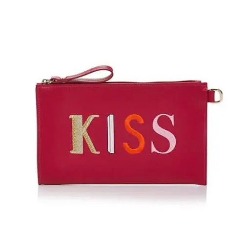 Le Pliage Nylon Coin Purse Kiss Love Leather Clutches by Longchamp