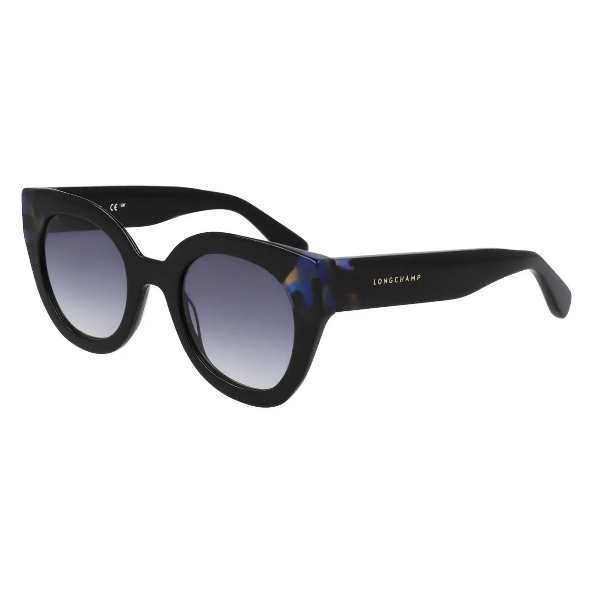 LO 750 S Black/blue Havana 012 Size 49 Sunglasses by Longchamp