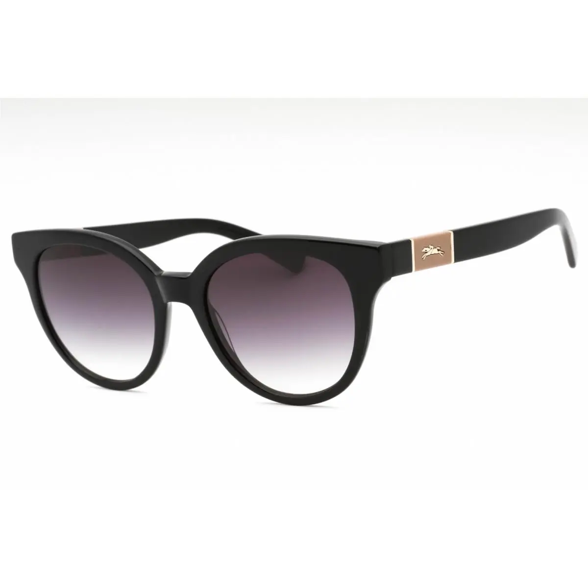 Longchamp Women`s Sunglasses Cat Eye Shape Black Metal Full Rim Frame LO697S 001