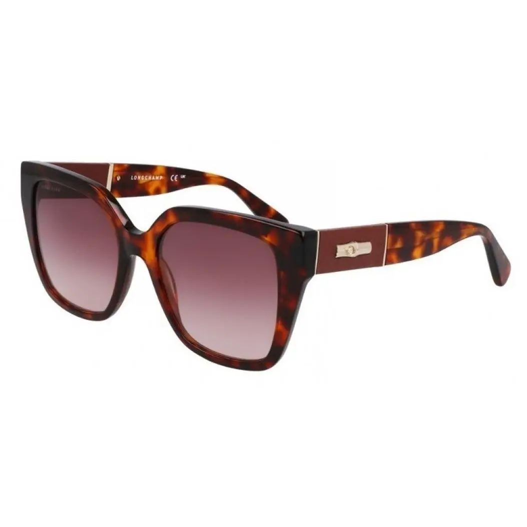 LO754SL Sunglasses 242 Dark Havana by Longchamp