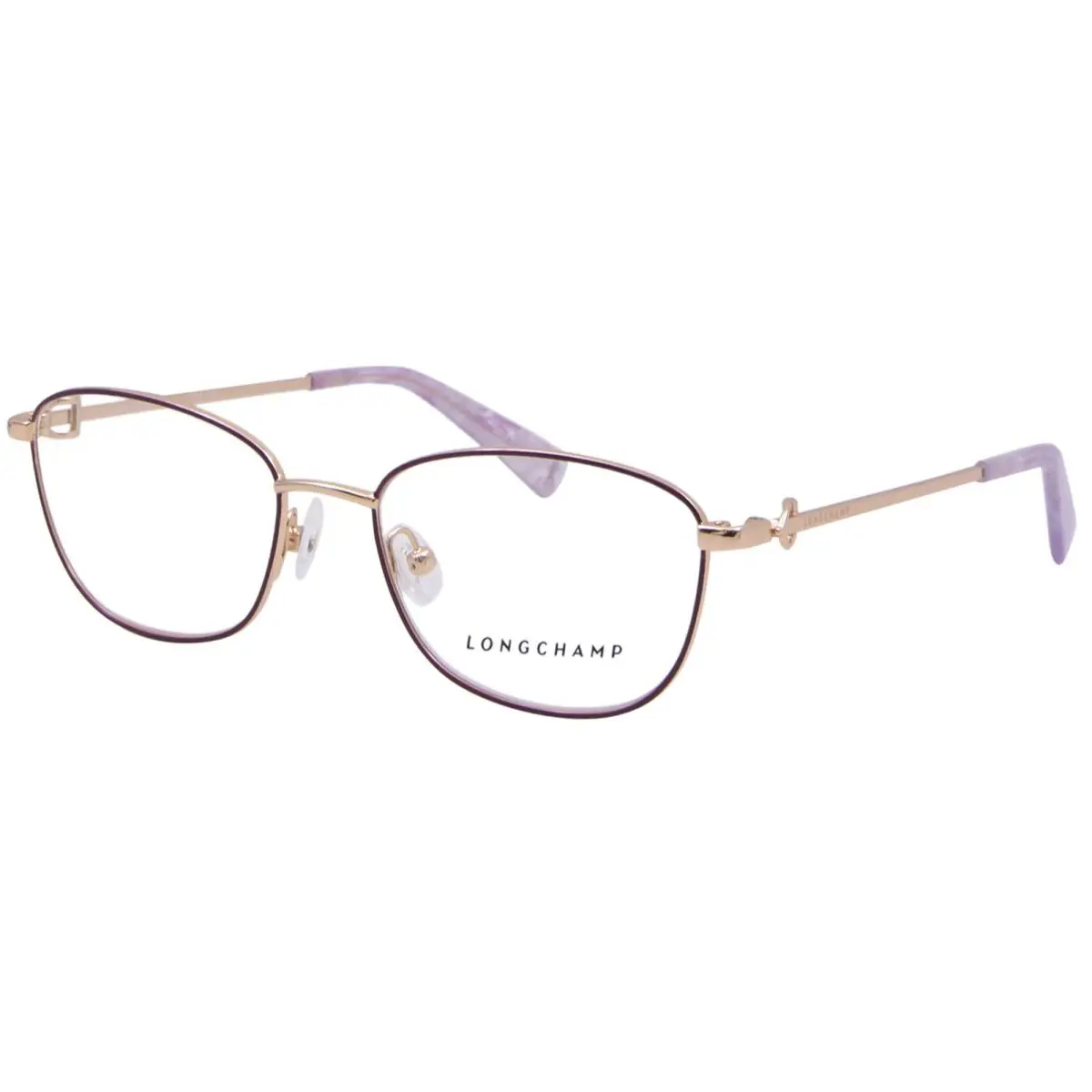 LO2128 512 Eyeglasses Women`s Purple/gold Full Rim Oval Shape 52mm by Longchamp