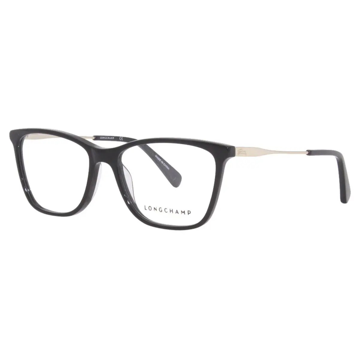 Longchamp LO2674 001 Eyeglasses Frame Women`s Black Full Rim Square 54mm - Frame: Black