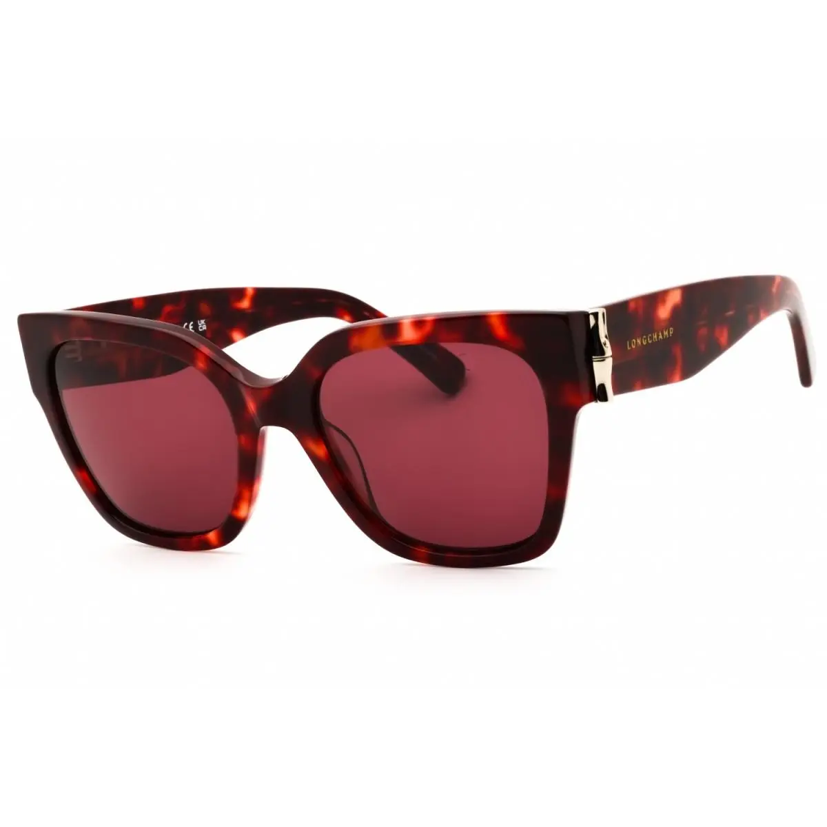 Lo732s Sunglasses Sun Glasses 640 55mm Women Red Havana by Longchamp