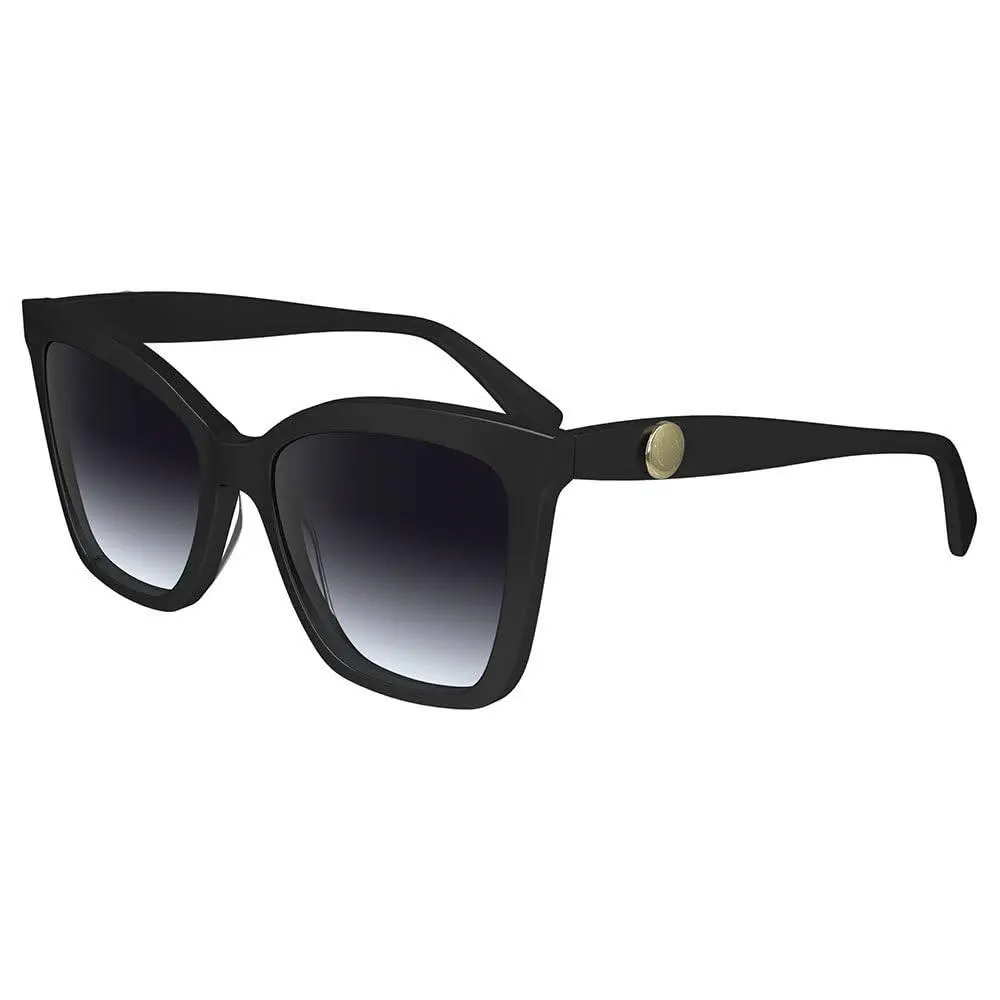 LO-742S 001 Black Sunglasses Grey Gradient Lenses 54/18/140 by Longchamp