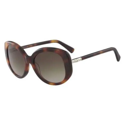 Longchamp LO601S 214 Havana Sunglasses 55mm with Brown Lenses Case