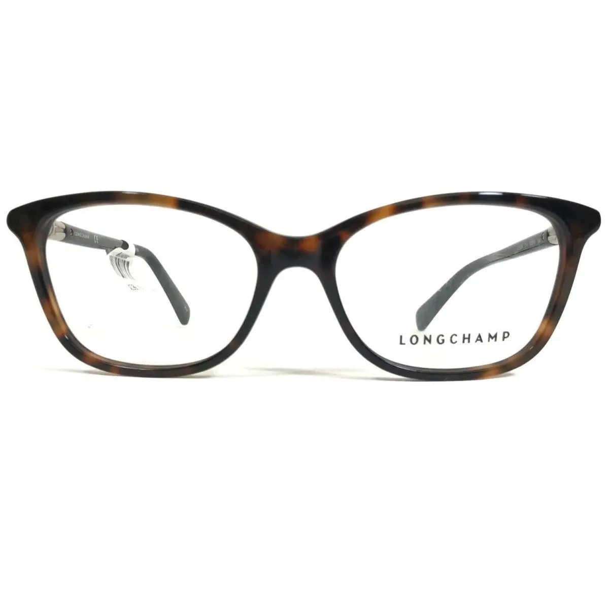 Longchamp Eyeglasses Frames LO2604 214 Black Tortoise Gold Cat Eye 53-16-140