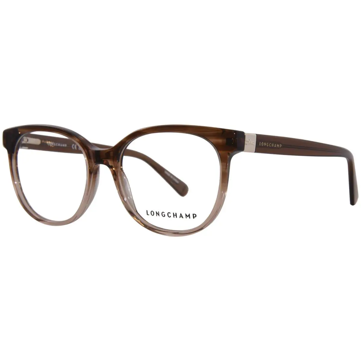 Longchamp LO2756 211 Eyeglasses Frame Women`s Striped Brown Full Rim 52mm