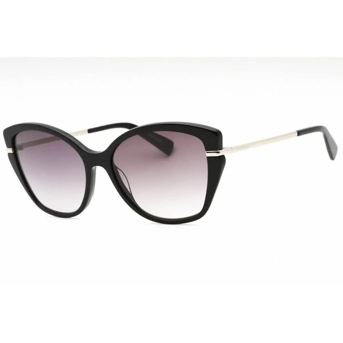 Longchamp Women`s Sunglasses Cat Eye Black Acetate Full Rim Frame LO627S 001