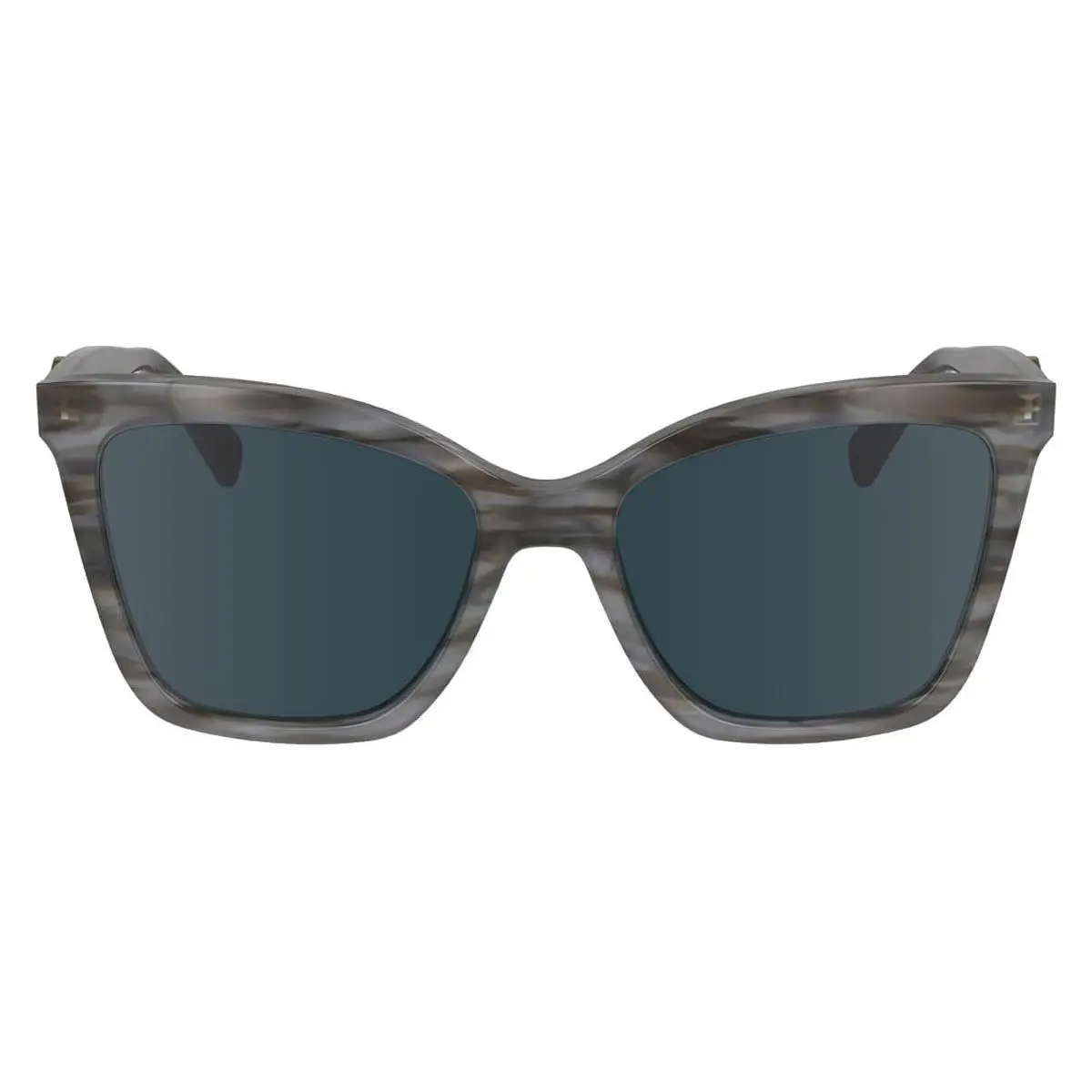 Longchamp Lon Sunglasses Women Striped Gray 54mm - Frame: Striped Gray