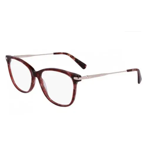 LO2691 Eyeglasses Textured Red/brown Cat Eye 51mm 51-15-140 020 by Longchamp