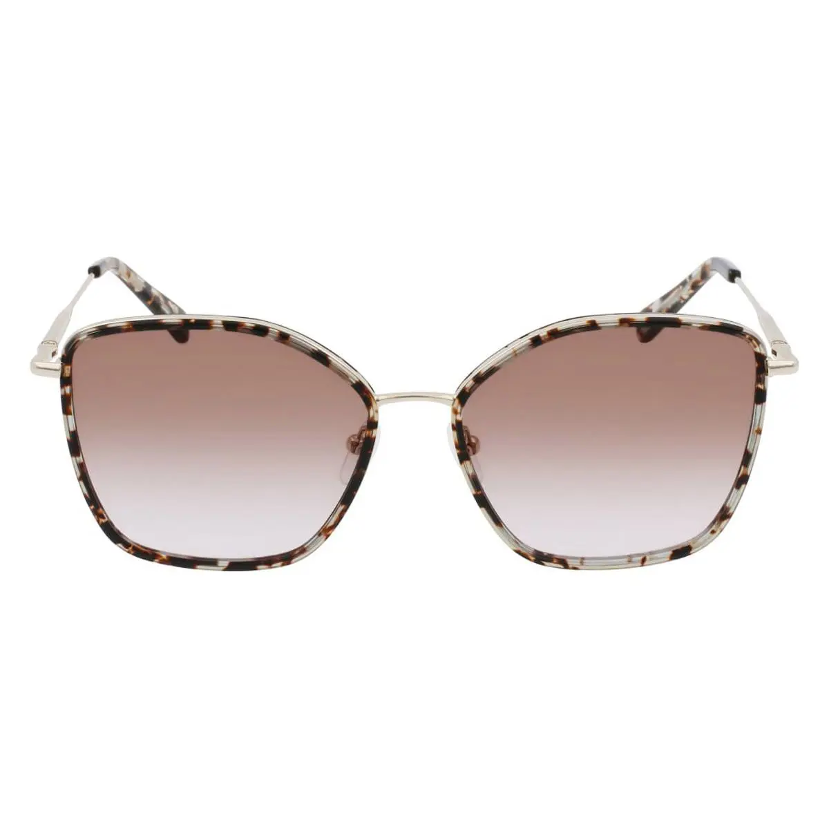 Longchamp LO685S Sunglasses Women Gold Square 59mm