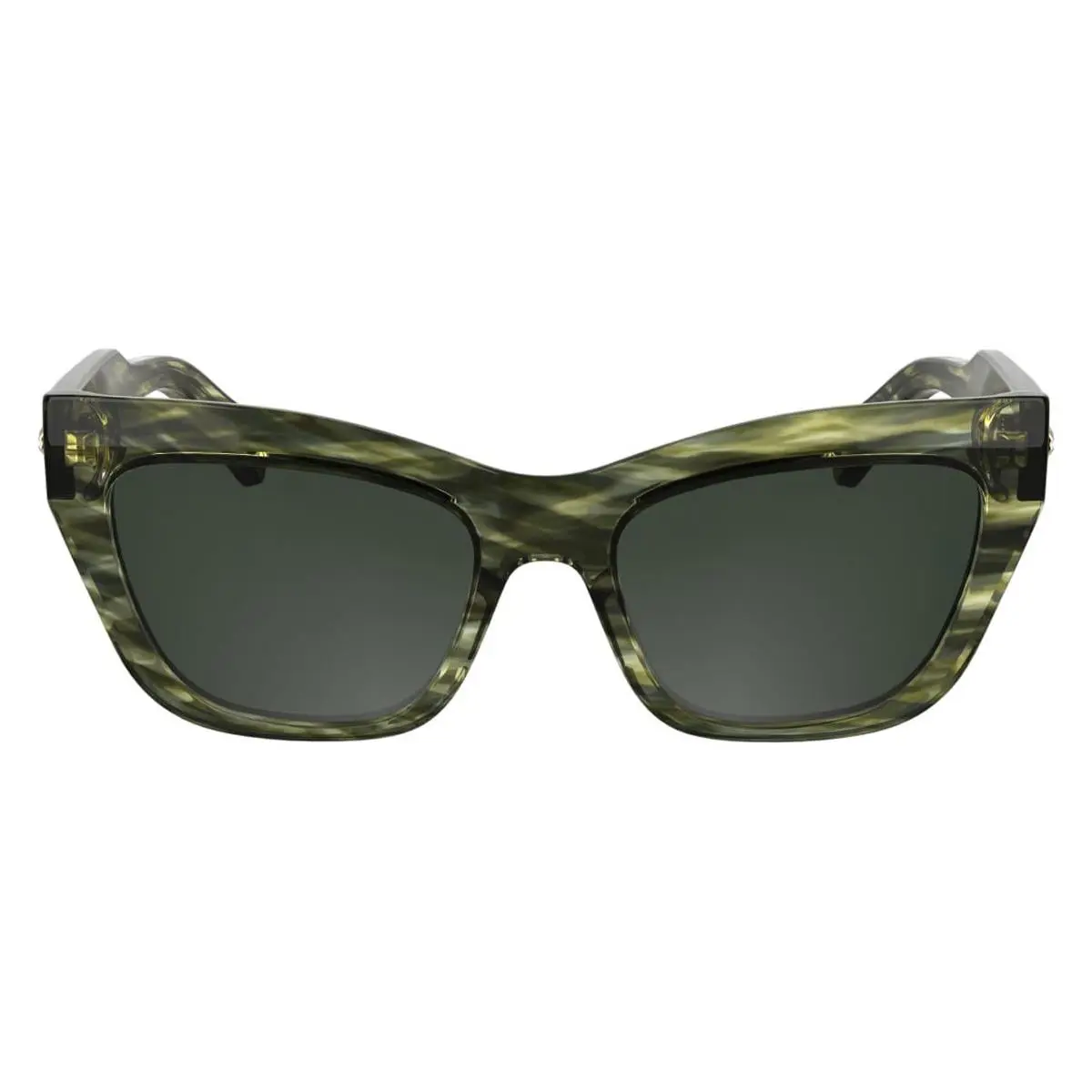 Longchamp LO777S Sunglasses Female Striped Green 53mm - Frame: Striped Green, Lens: Striped Green