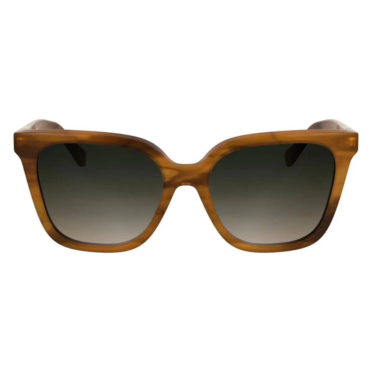 Longchamp LO772S Sunglasses Female Striped Brown 55mm - Frame: Striped Brown, Lens: Striped Brown