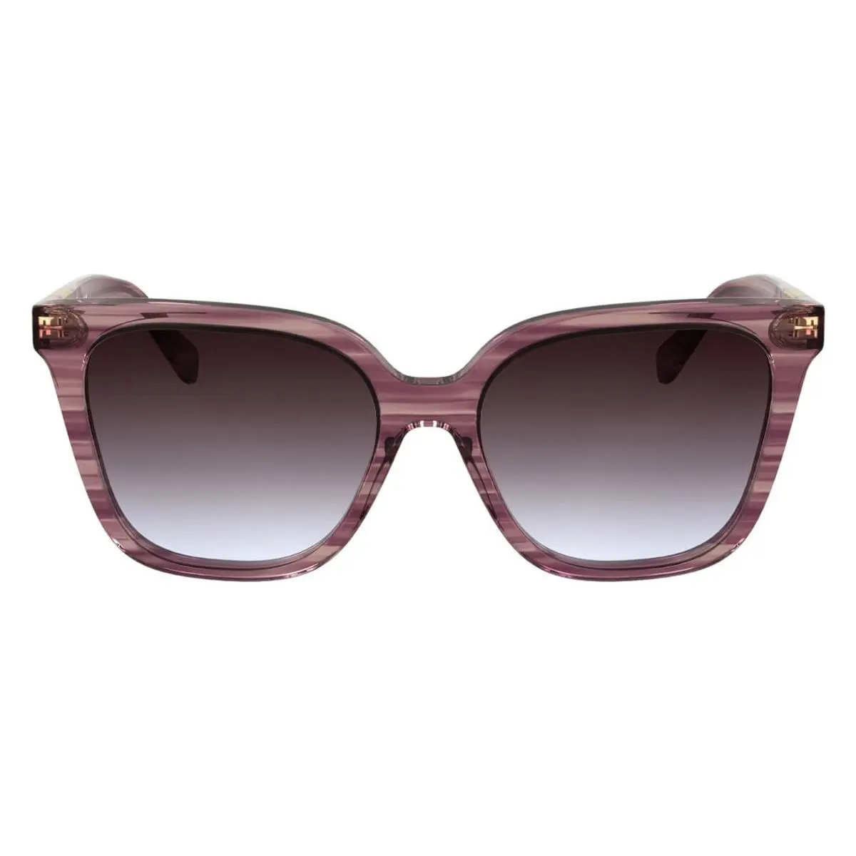 LO772S Sunglasses Female Striped Purple 55mm by Longchamp