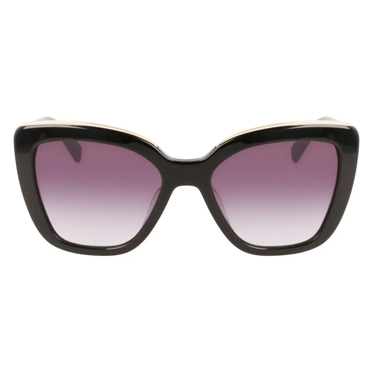 Longchamp LO692S Sunglasses Women Black Cat Eye 53mm