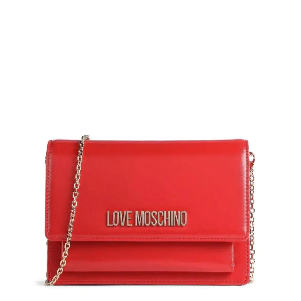 Love Moschino Women`s Handbag Bag Borsa PU Rosso JC4095PP1FLL0500
