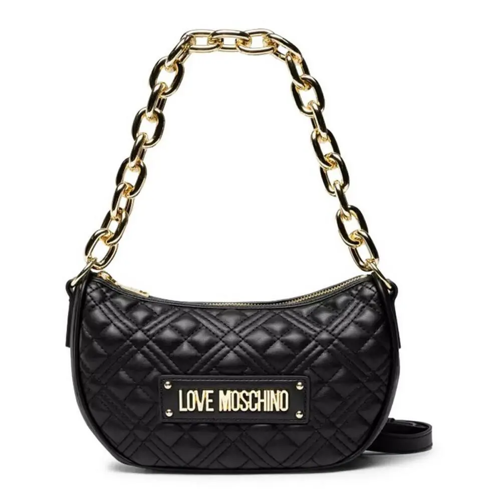 Love Moschino Women`s Handbag Bag Borsa Quilted PU Nero JC4027PP1FLA0