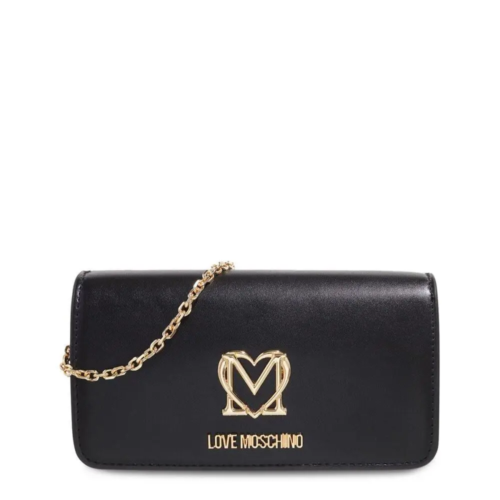 Love Moschino Women`s Handbag Bag Tracollina Craftsman Slg PU Nero JC5698PP0FKQ