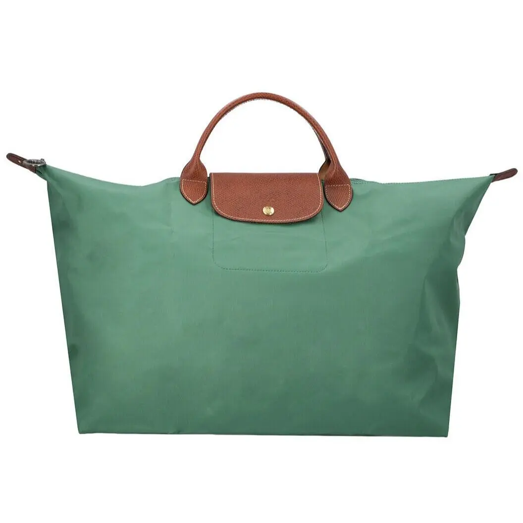 Longchamp Le Pliage 18 Type L Large Travel Tote Weekender Sage Green Authntc