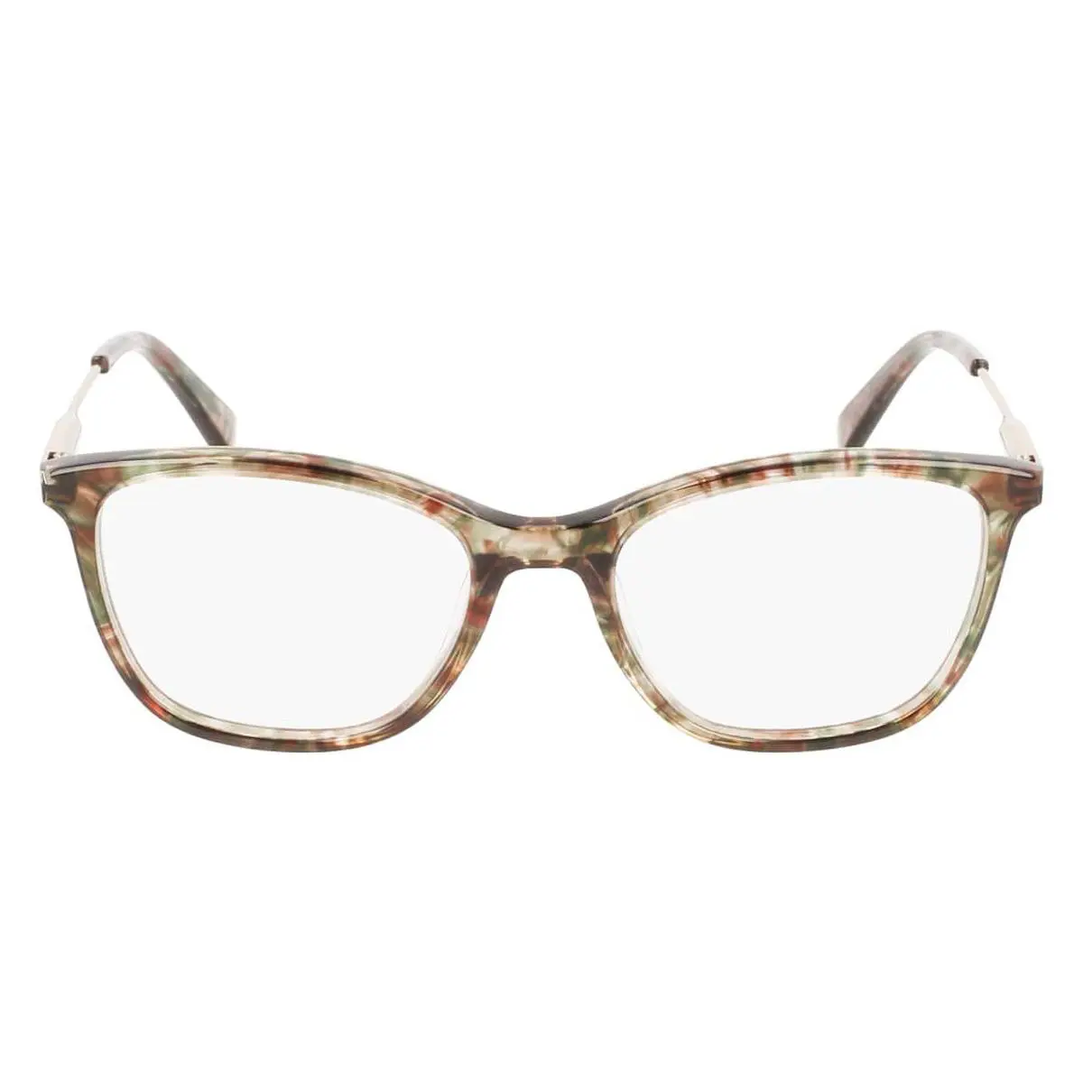 Longchamp LO2683 Eyeglasses Women Textured Green Square 49mm