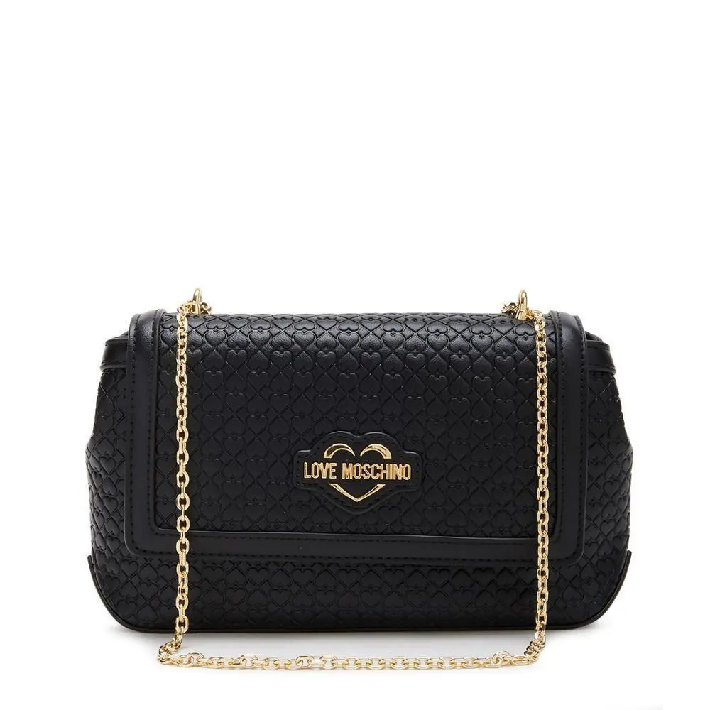 Love Moschino Women`s Handbag Bag Borsa PU Nero PU Nero JC4353PP0FKF