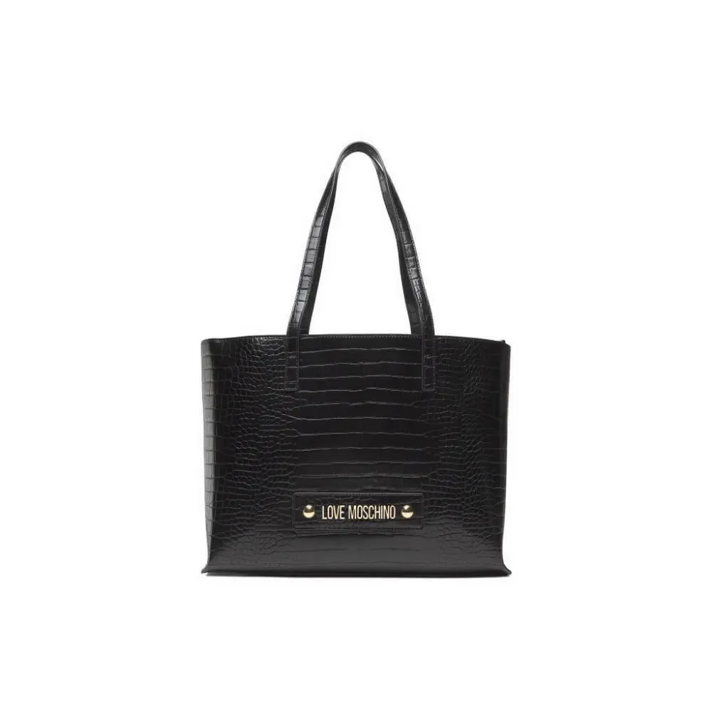 Love Moschino Women`s Handbag Bag Borsa PU Nero PU Nero JC4425PP0FKS0