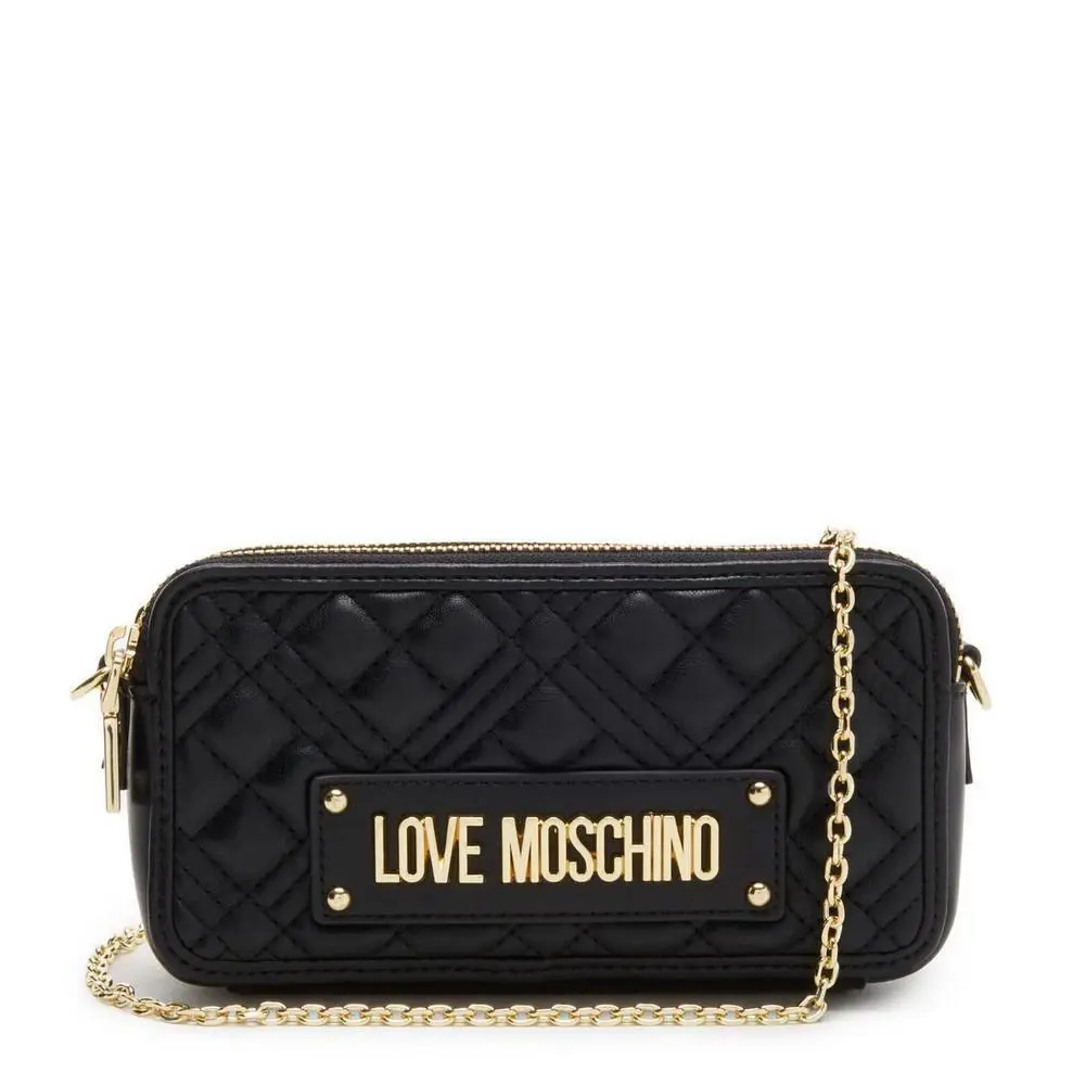 Love Moschino Women`s Handbag Bag Portaf Quilted PU Nero JC5680PP1FLA0