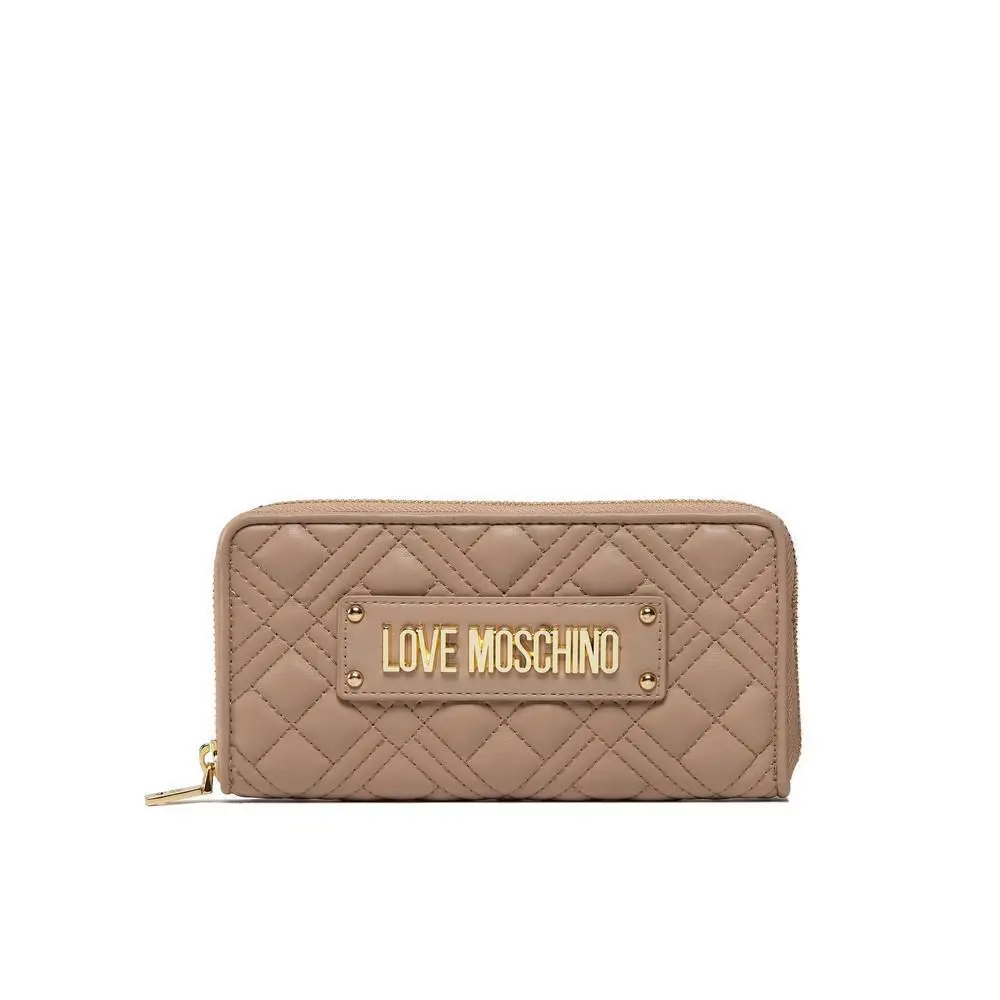 Love  Women`s Handbag Borsa Piccola Quilted PU Taupe JC5600PP0FLA0209 by Moschino