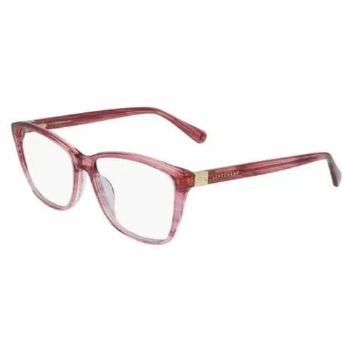 LO 2659 617 Crystal Striped Rose Eyeglasses 51/14/140 with Case by Longchamp