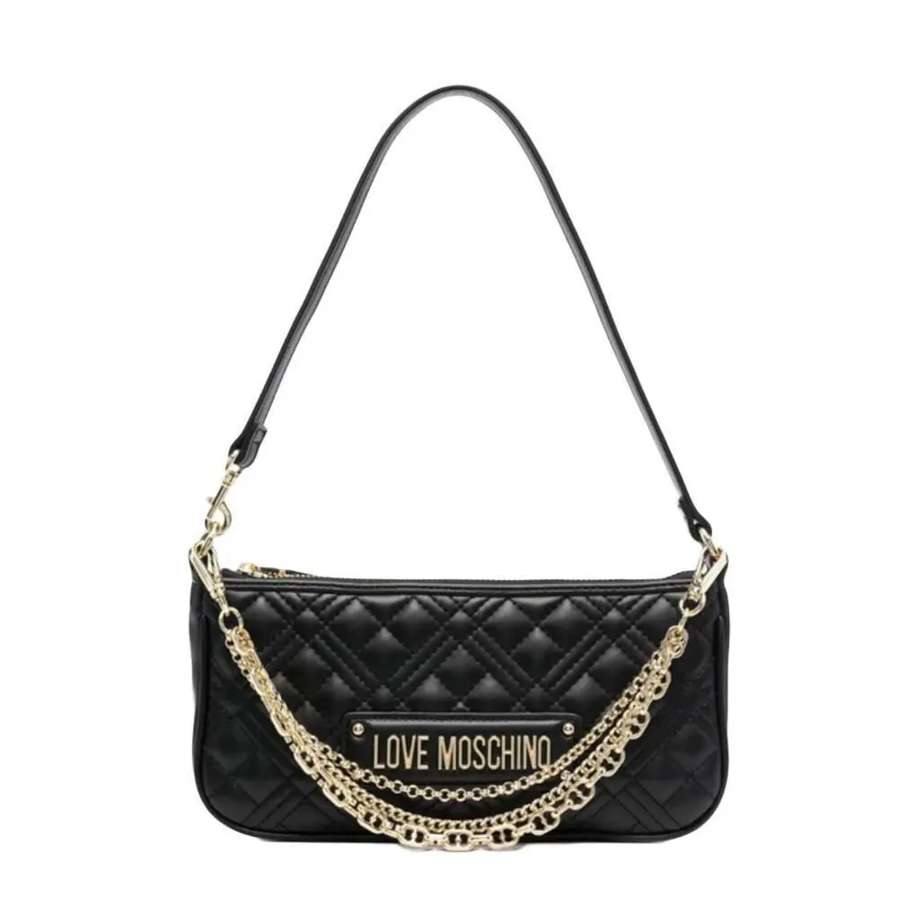 Love Moschino Women`s Handbag Bag Borsa PU Quilted Nero JC4258PPOGKA