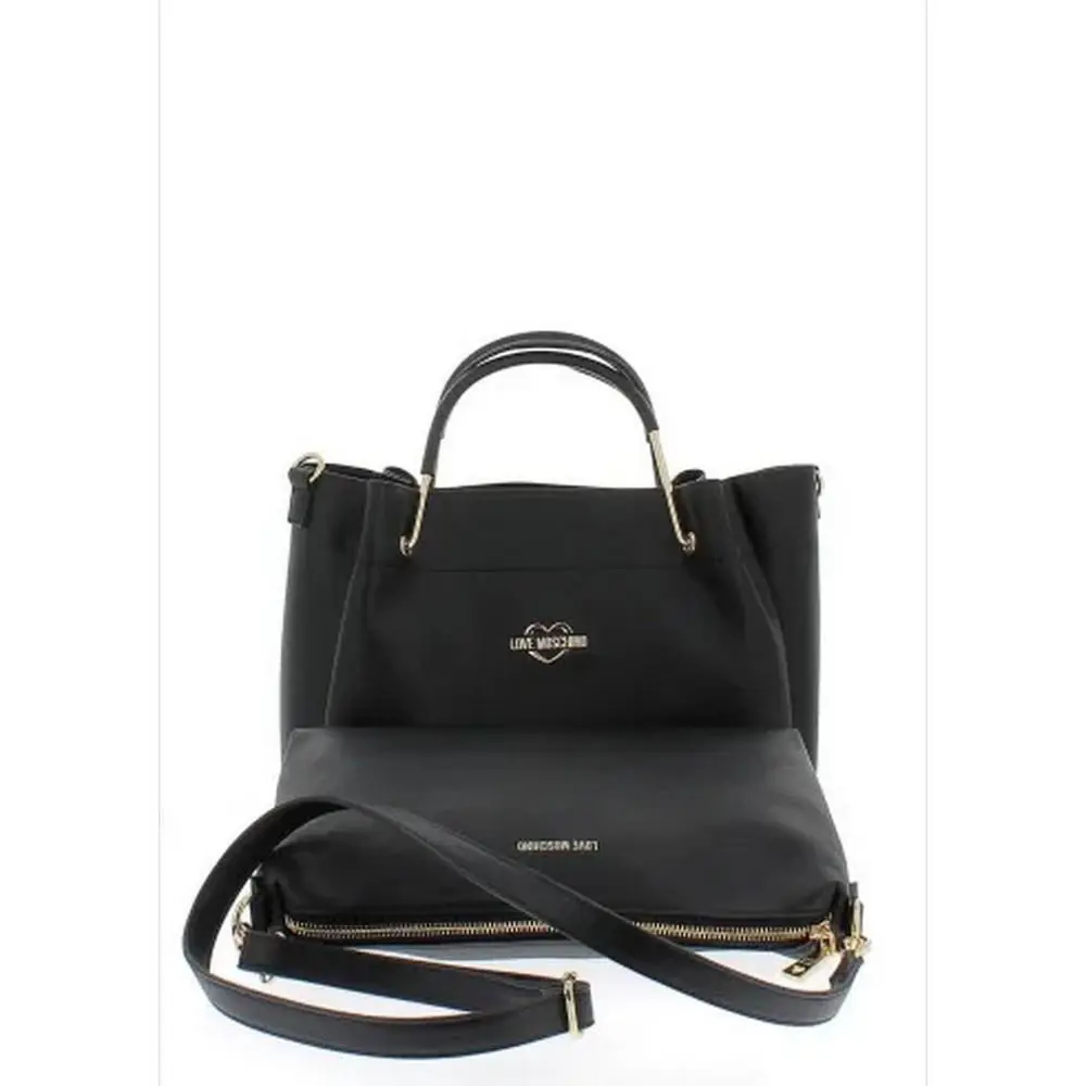 Love Moschino Women`s Handbag Bag JC4137PP1GLW - Exterior: Black