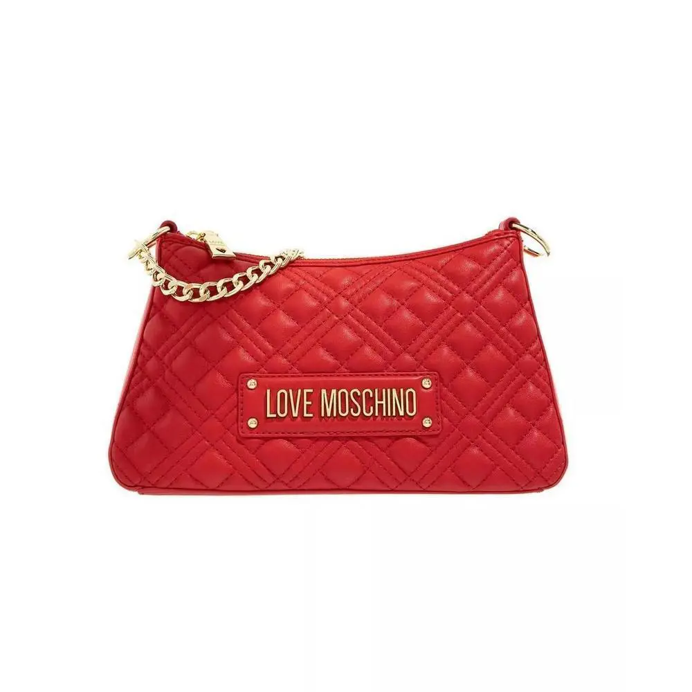 Love Moschino Women`s Handbag Bag Borsa Quilted PU Rosso JC4135PPOGLA0500