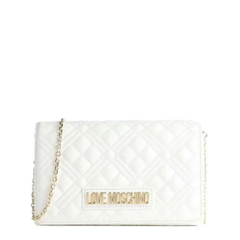 Love Moschino Women`s Handbag Bag Borsa Quilted PU Offwhite JC4079PP1GLA0120