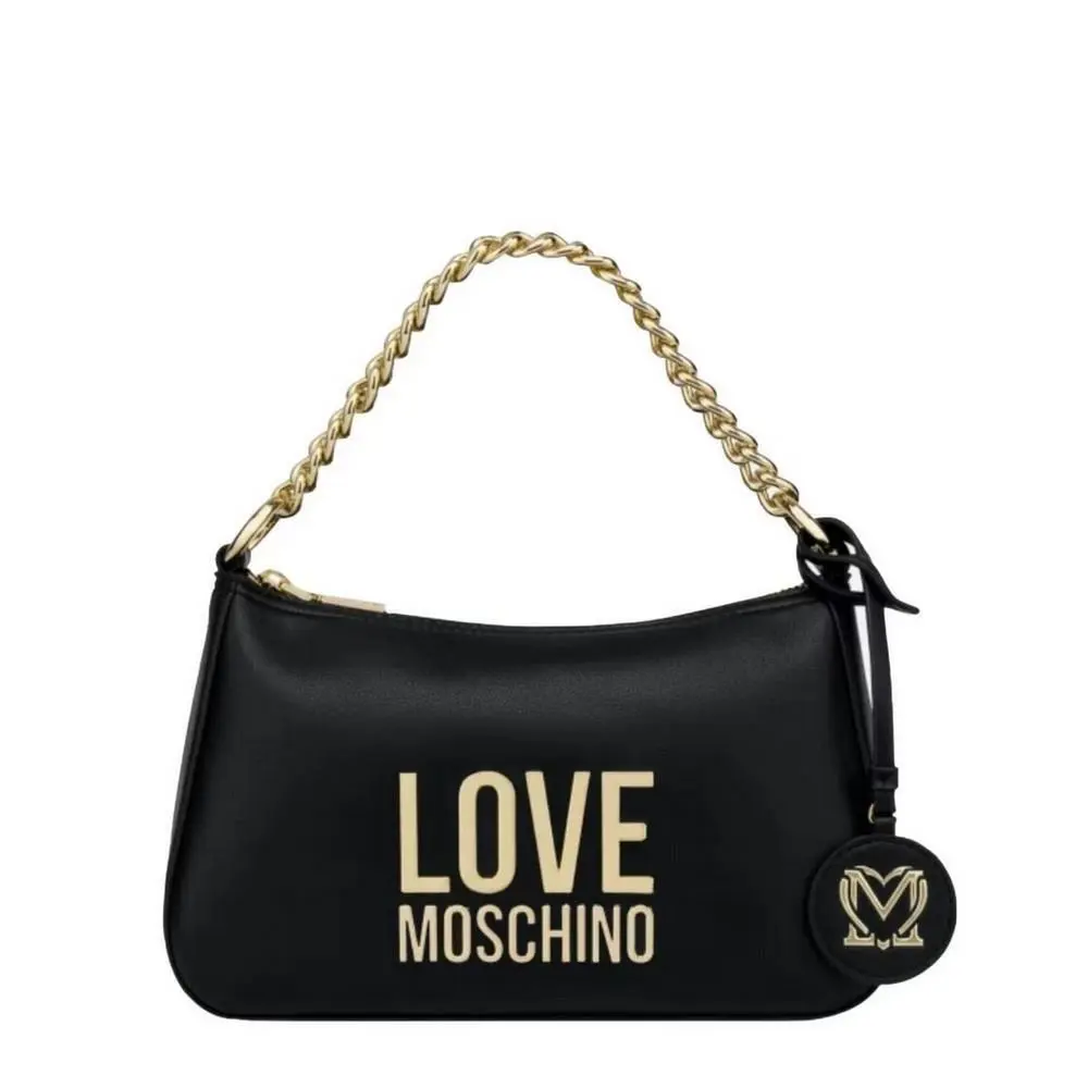 Love Moschino Women`s Handbag Bag Borsa Bonded PU Nero JC4108PP1FLJ000A