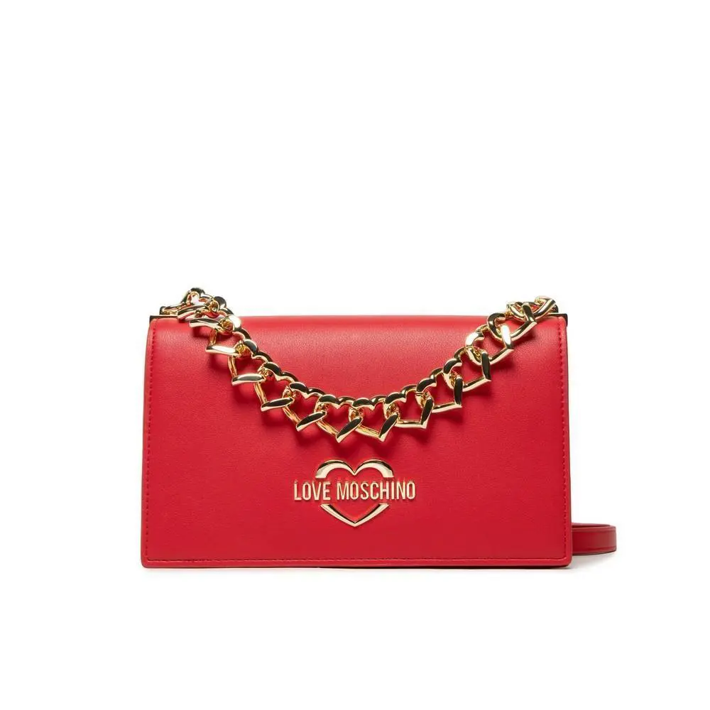 Love Moschino Women`s Handbag Bag Borsa PU Rosso JC4202PP1FLK0500 - Exterior: Red