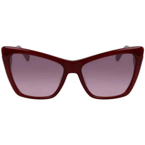 LO669S 598 56mm Goyi Red Brown Gradient Cat Eye Women`s Sunglasses by Longchamp