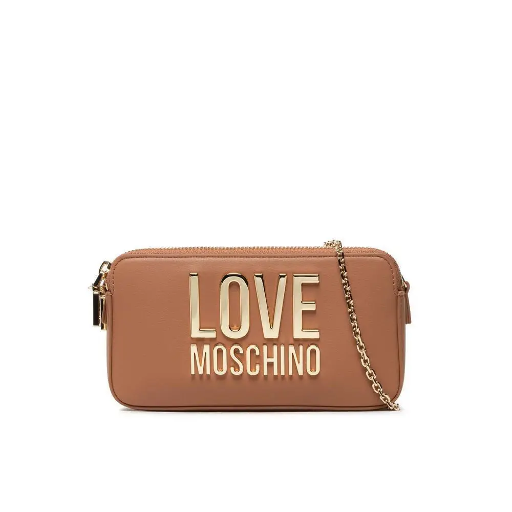 Love Moschino Women`s Handbag Bag Portfolio Bonded PU Cammello JC5609PP1FLJ020A