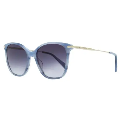 Square Sunglasses LO660S 421 Blue Marble 54mm by Longchamp