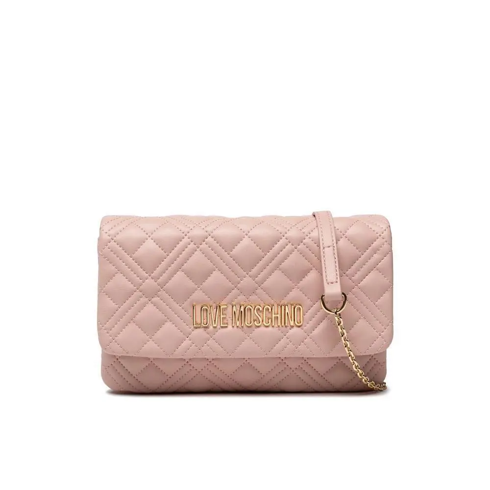 Love Moschino Women`s Handbag Borsa Soft PU Nero Soft PU Cipria JC4097PP1FLT0601